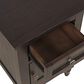 Waltham Brentwood Power Chairside Table in Arbor Oak, , large