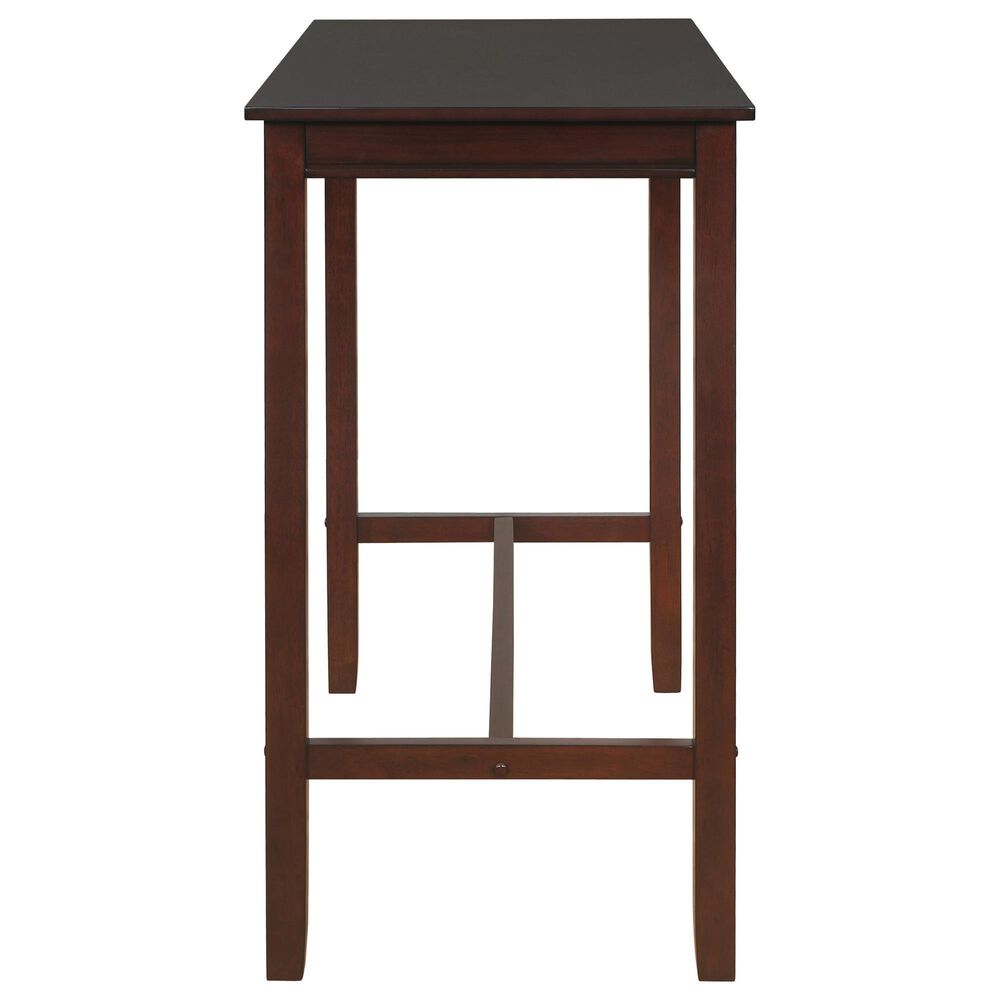 Linon Home Decor Claridge Bar Height Pub Table in Rich Brown - Table Only, , large