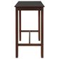Linon Home Decor Claridge Bar Height Pub Table in Rich Brown - Table Only, , large