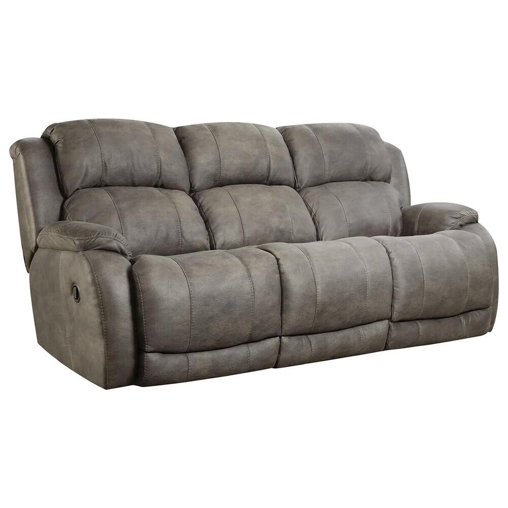 HomeStretch Denali 3-Piece Manual Reclining Living Room Set in Grey, , large