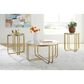 Ashley Milloton 3-Piece Occasional Table Set in Gold and Clear, , large