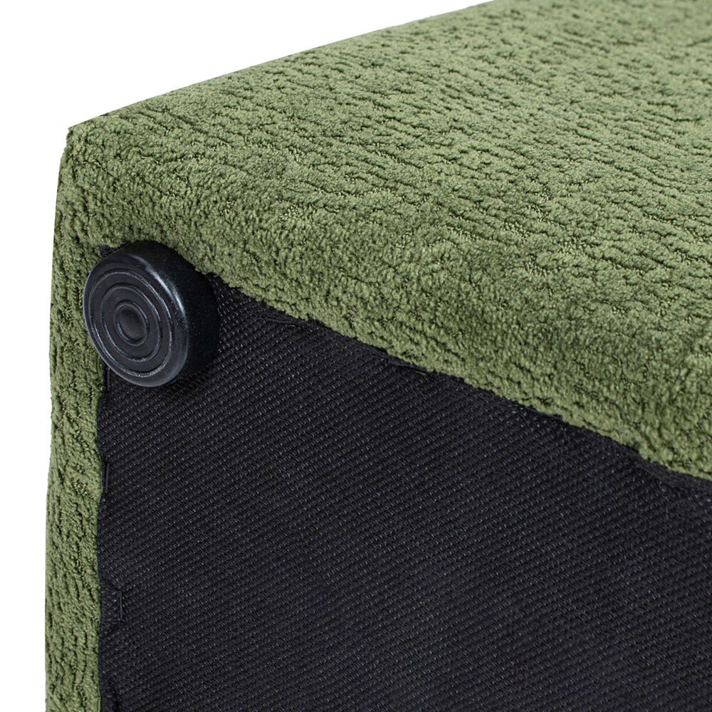 Jennifer Taylor Home Clyde Pouf in Moss Green, , large
