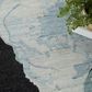 Nourison Silk Shadows 7"9" x 9"9" Blue, Black and Pink Area Rug, , large