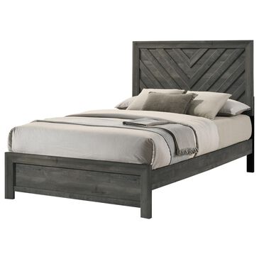 Crown Mark Valor Full Bed with Nightstand in Gray, , large
