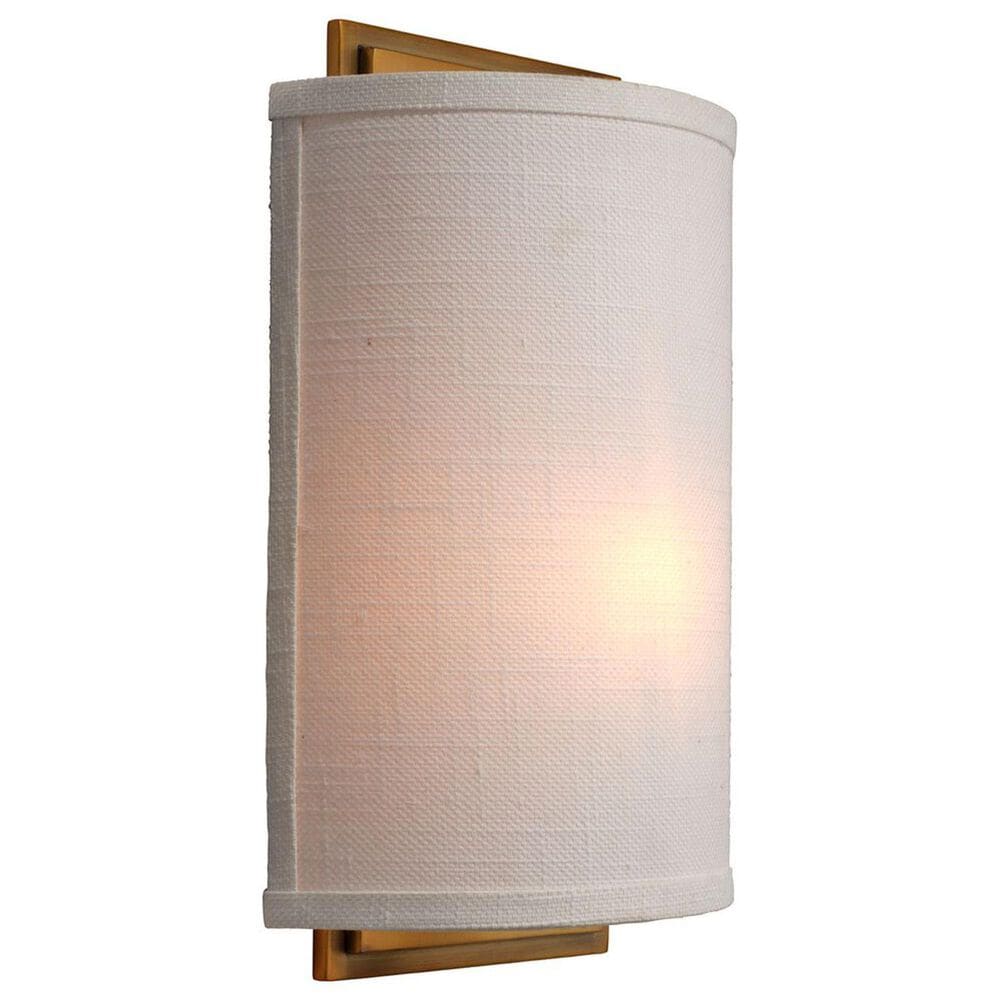 Jamie Young Direct Ship Ridgely 1-Light Linen Wall Sconce in White, , large