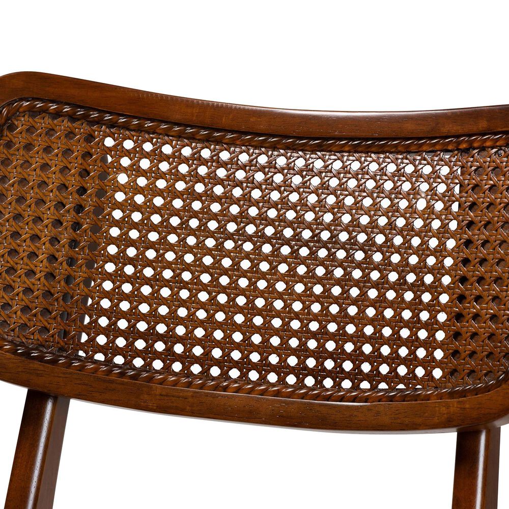 Baxton Studio Tafari Side Chair in Walnut Brown and Light Brown (Set of 2), , large