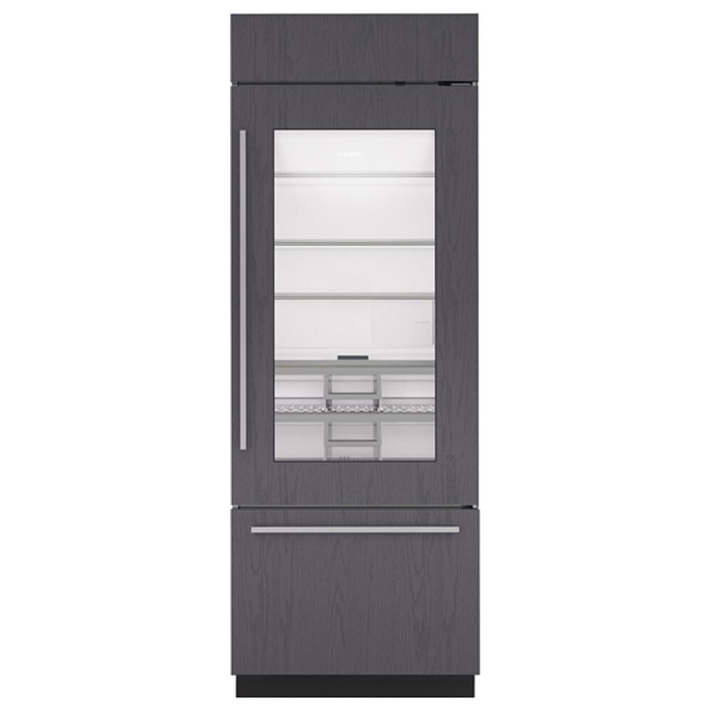 Sub Zero 30" Classic Over-and-Under Refrigerator/Freezer with Glass Door - Panel Ready, , large