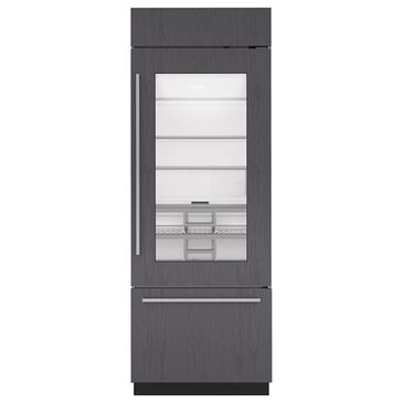 Sub Zero 30" Classic Over-and-Under Refrigerator/Freezer with Glass Door - Panel Ready, , large