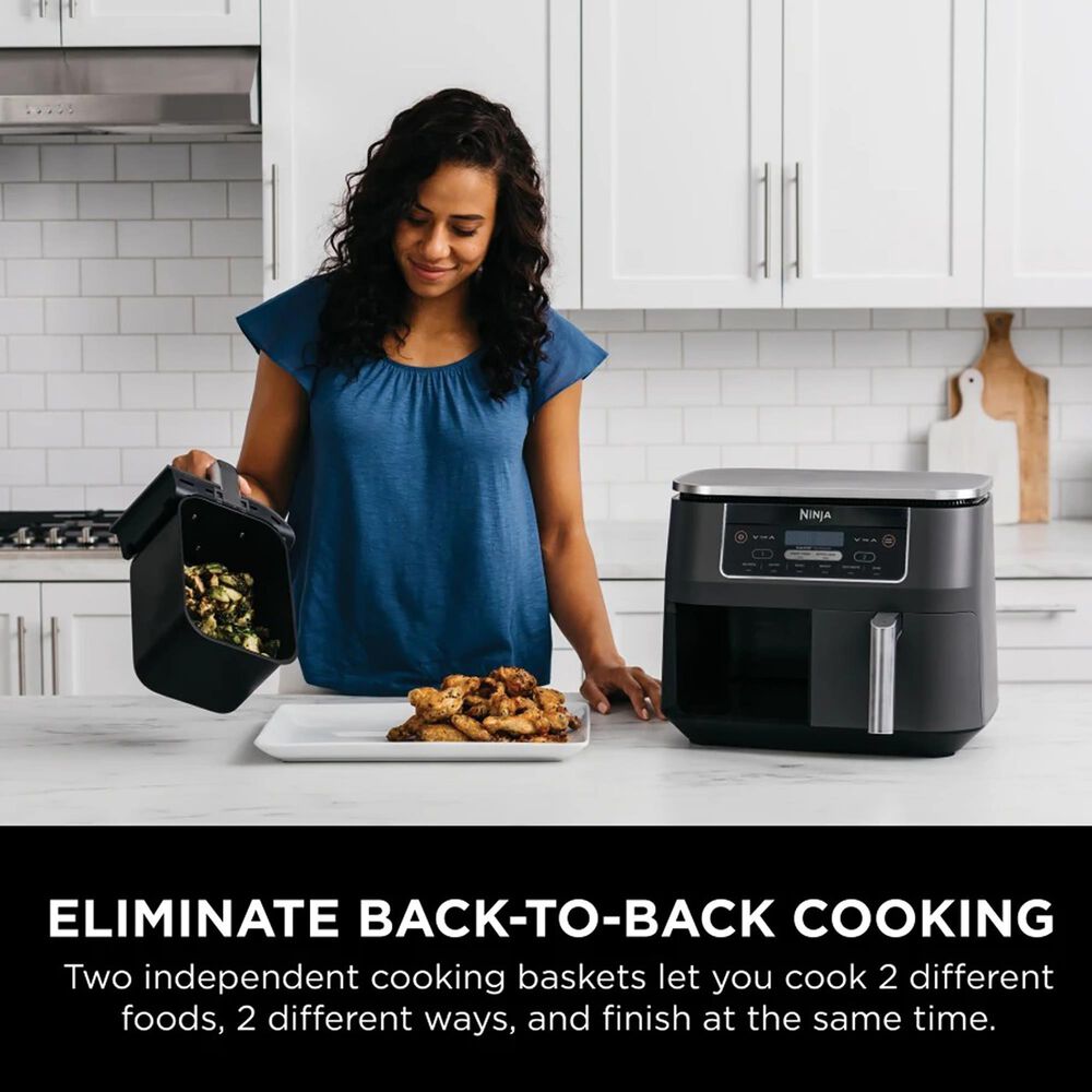 Ninja 8 Quart 2-Basket Air Fryer with DualZone Technology, , large