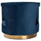 Baxton Studio Neville Arm Chair in Navy Blue, , large