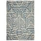 Safavieh Amsterdam AMS106C-4 4" x 6" Ivory/Light Blue Area Rug, , large
