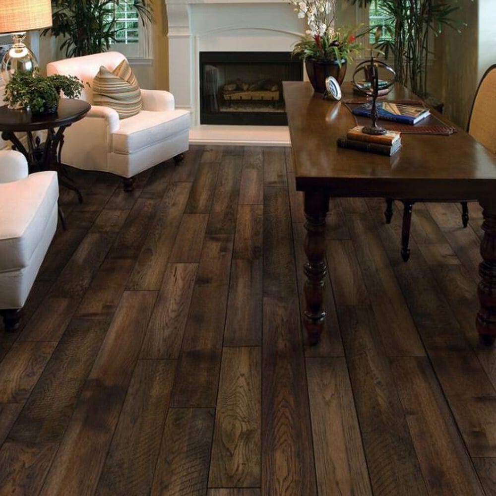 Paramount Barnwood Tobacco Farm Hickory Hand Scraped Hardwood, , large