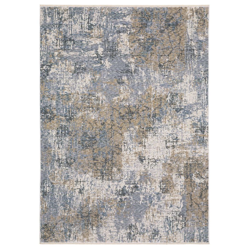 Oriental Weavers Hayden HAY08 2"3" x 7"6" Beige and Blue Runner, , large