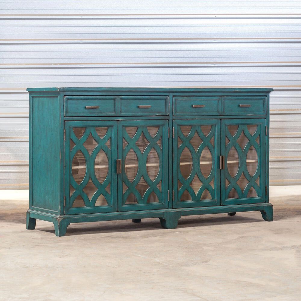 Uttermost Oksana Credenza in Lagoon Green, , large