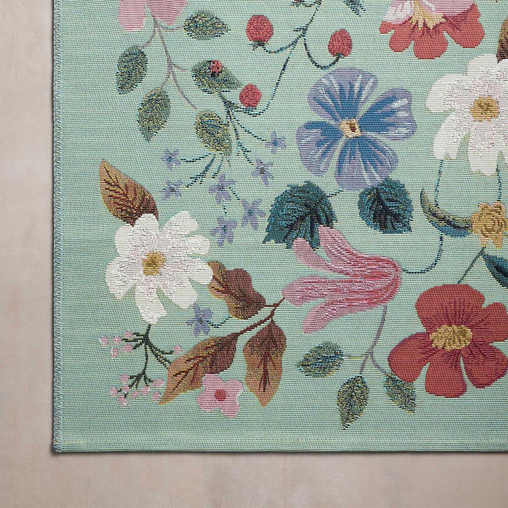 Rifle Paper Co Perennial Strawberry Fields 7&#39;10&quot; x 11&#39;2&quot; Mint Area Rug, , large