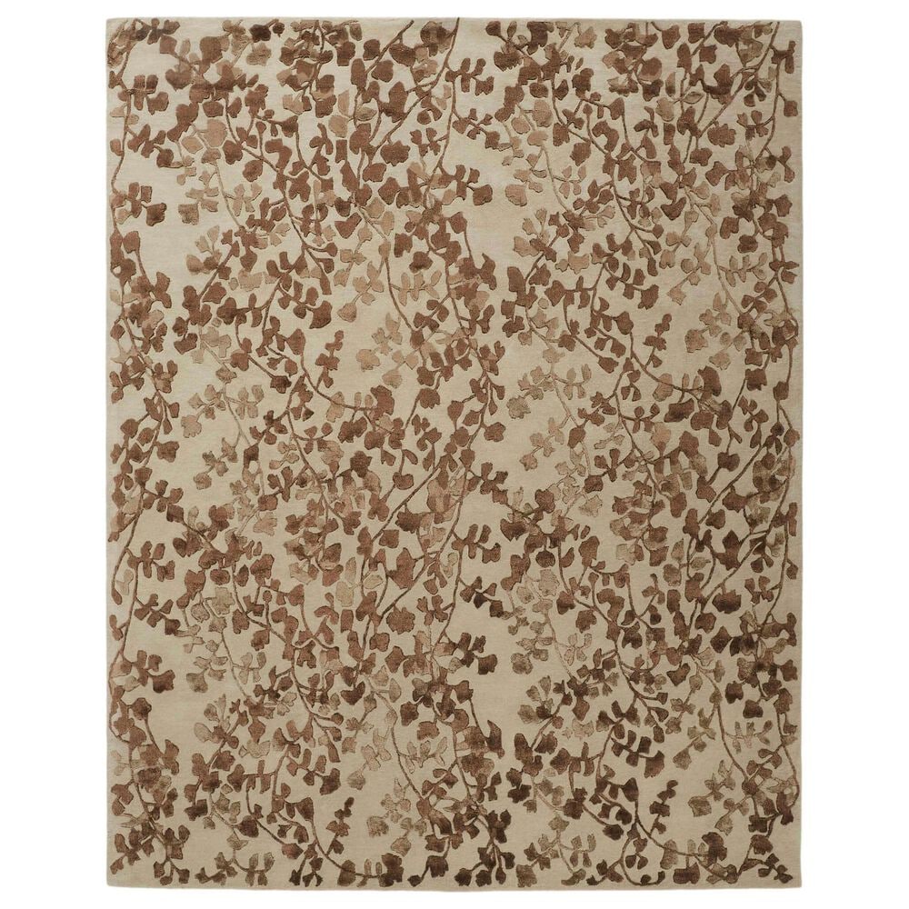 Feizy Rugs Bella 2' x 3' Beige and Brown Area Rug, , large