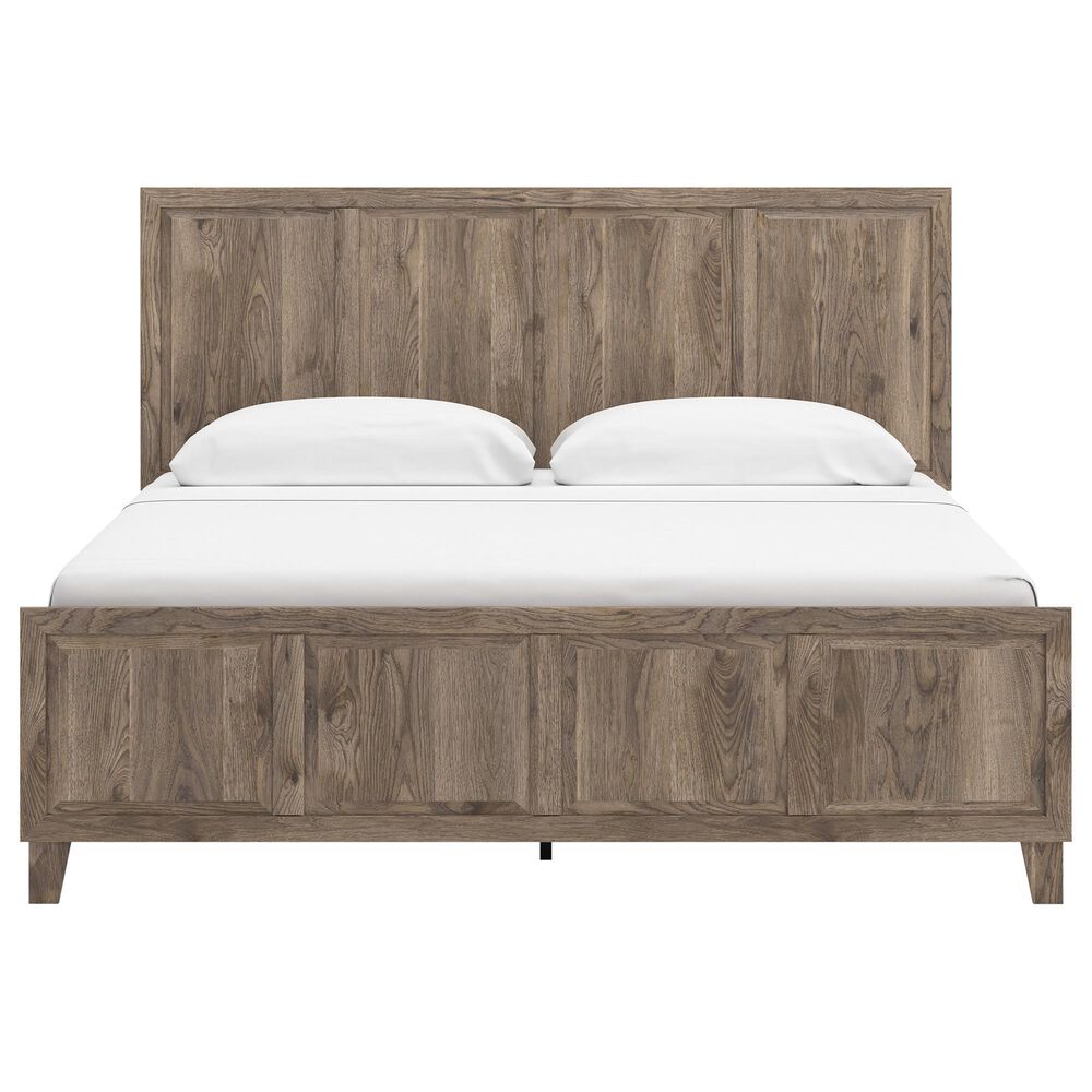 Ashley Rusticott King Panel Bed in Brown, , large