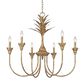 Golden Lighting Lillianne 6-Piece Light Chandelier in Heirloom Gold, , large
