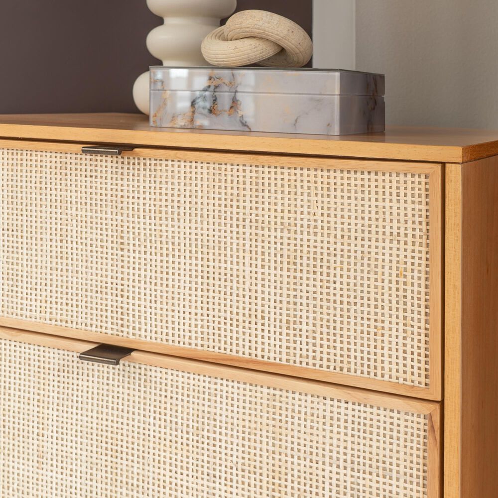 Linon Home Decor Collett 5-Drawer Chest in Natural, , large