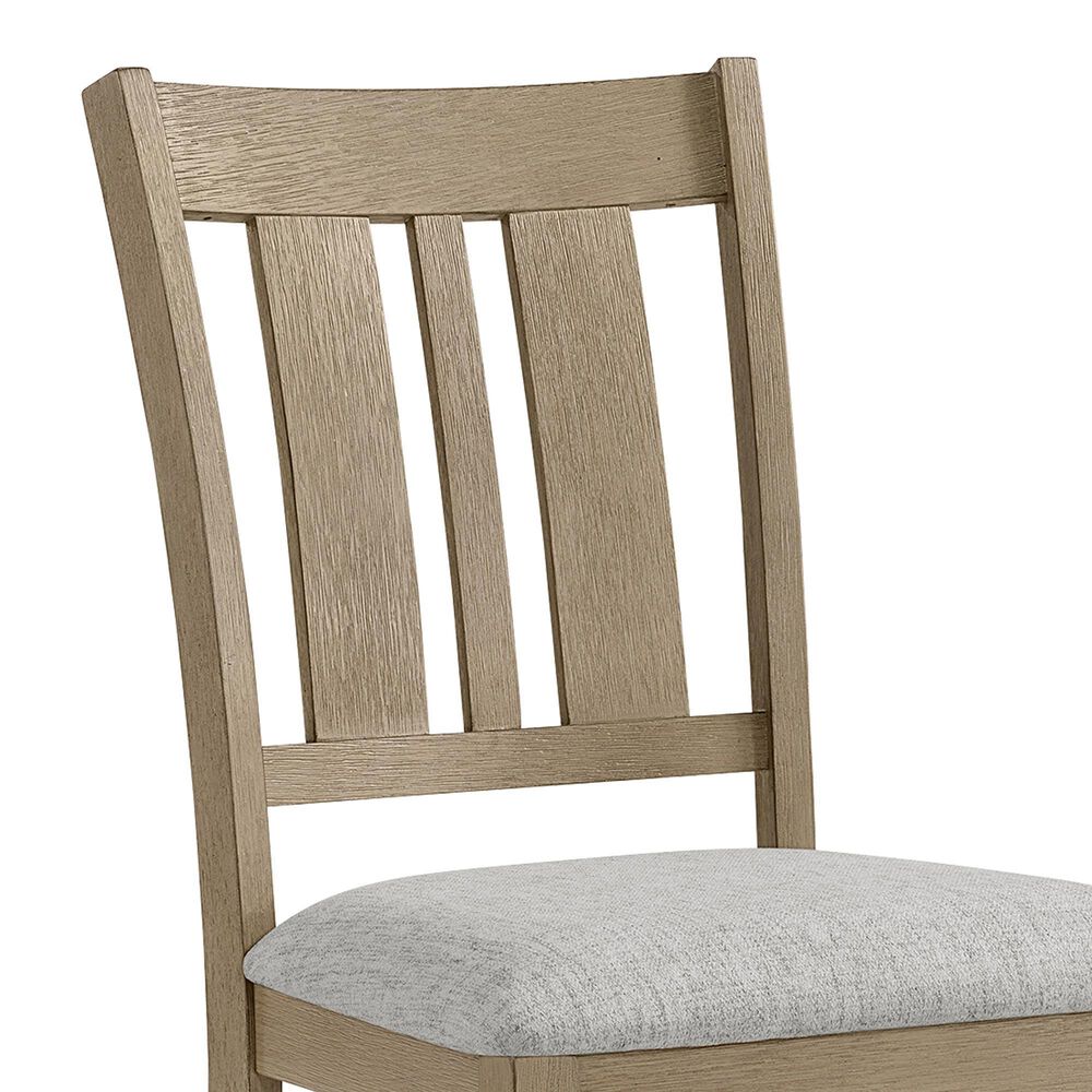 Boulder &amp; Pine Wood and Upholstered Seat Dining Chair in Natural, , large
