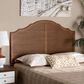 Baxton Studio Clive Full Panel Headboard in Ash Walnut, , large