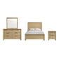 Mayberry Hill Grapevine 4-Piece Queen Panel Bedroom Set in Natural, , large