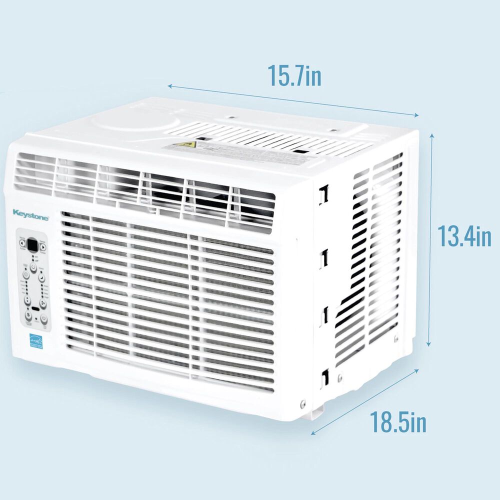 Keystone 8000 BTU Window Mounted Air Conditioner in White, , large