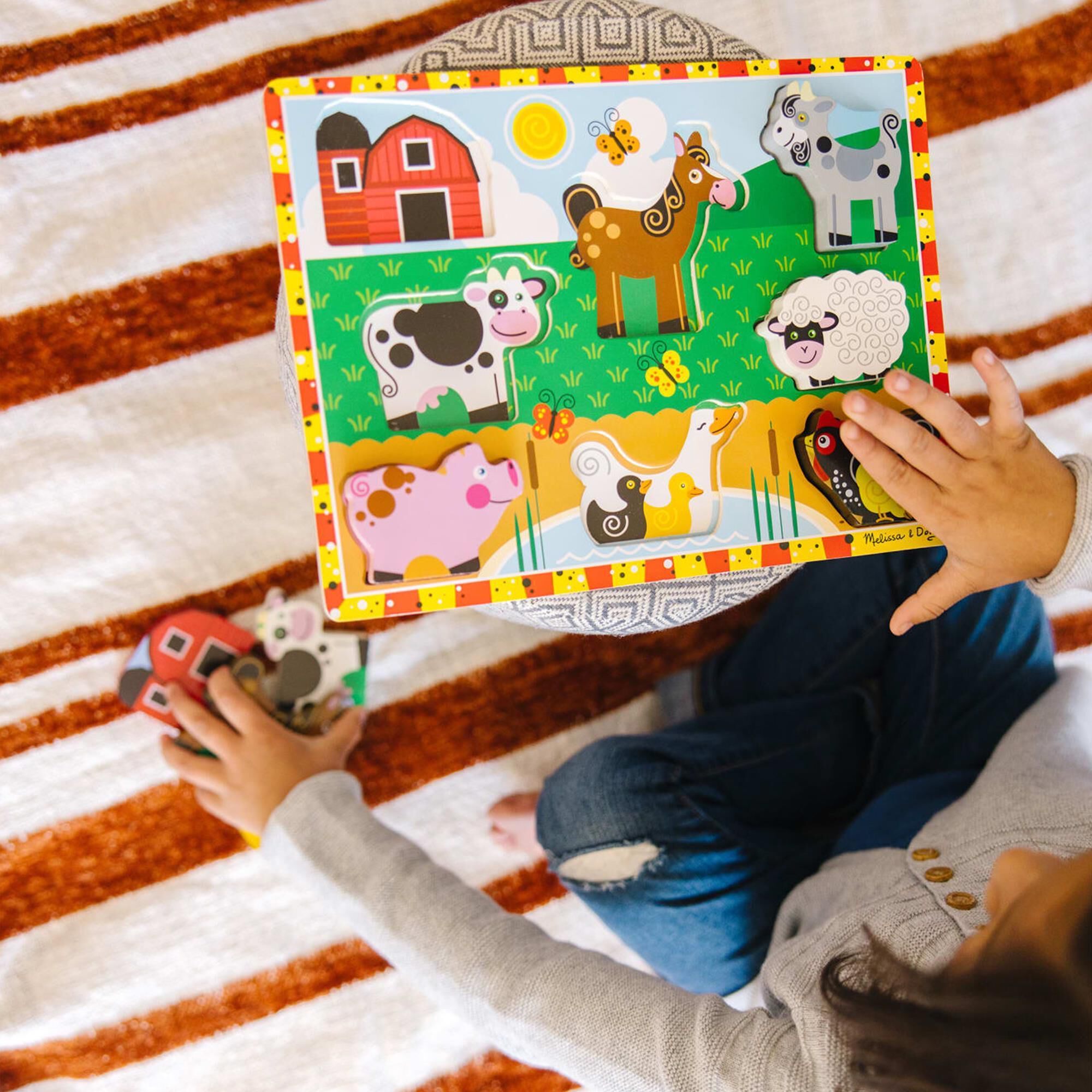 Melissa & doug farm chunky puzzle discount