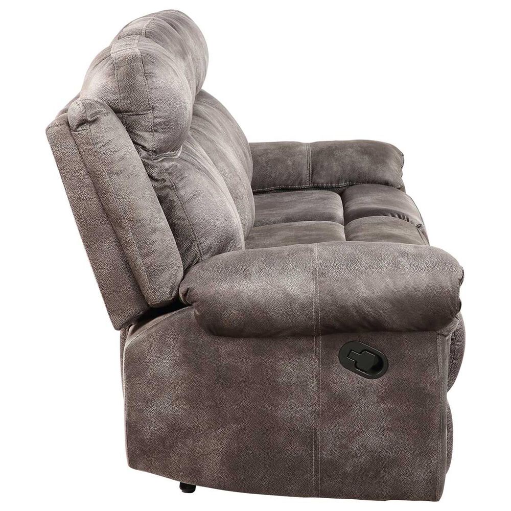 Steve Silver Nashville Manual Reclining Sofa with Drop Down Console in Grey, , large