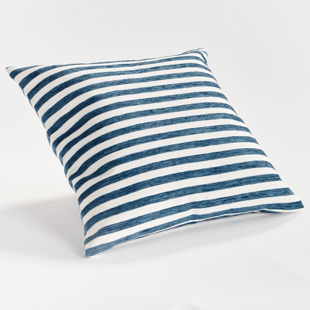Napa Home and Garden Gideon 24&quot; x 24&quot; Indoor/Outdoor Throw Pillow in Dark Blue, , large