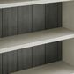 Wycliff Bay Hartford 3-Piece L-Shaped Desk with Bookcase Set in Antique White and Gray, , large