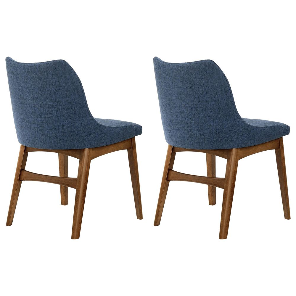 Blue River Azalea Dining Chair in Blue/Walnut &#40;Set of 2&#41;, , large