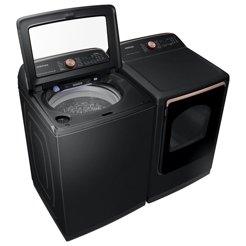 Samsung 7.4 Cu. Ft. Smart Electric Dryer with Steam in Brushed Black, , large