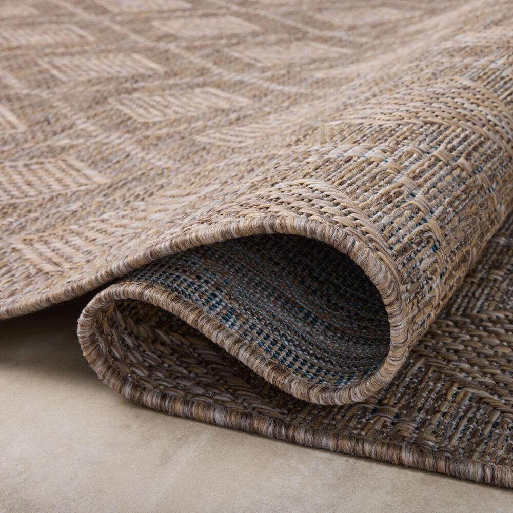 Amber Lewis x Loloi Topanga 7&#39;10&quot; x 10&#39; Natural and Mist Indoor/Outdoor Area Rug, , large