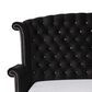 Furniture of America Mills King Upholstered Bed in Black, , large