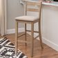 Linon Home Decor Torino Soho Bar Stool in Grey Wash, , large