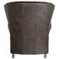 Smith Brothers Leather Push Back Recliner in Charcoal, , large