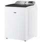Maytag 5.2 Cu. Ft. Smart Top Load Washer and 7.4 Cu. Ft. Smart Gas Top Load Dryer Laundry Pair in White, , large