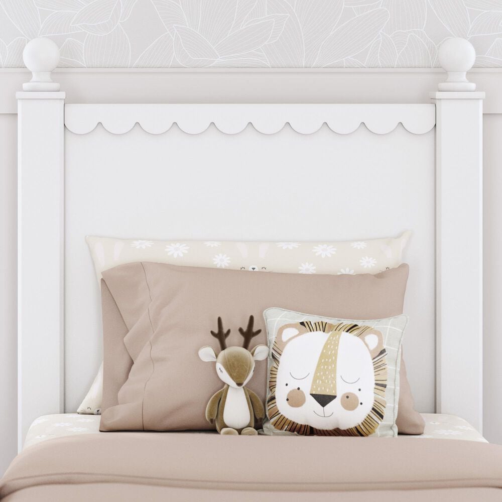 Ashley Mollviney Twin Panel Bed in Matte White, , large