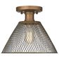 Golden Lighting Carver 1-Light Semi-Flush in Copper Patina, , large