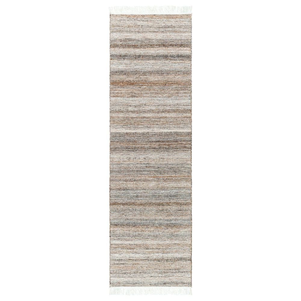 Surya Lily 2"6" x 8" Light Beige, Caramel, Charcoal and Off-White Indoor/Outdoor Runner, , large