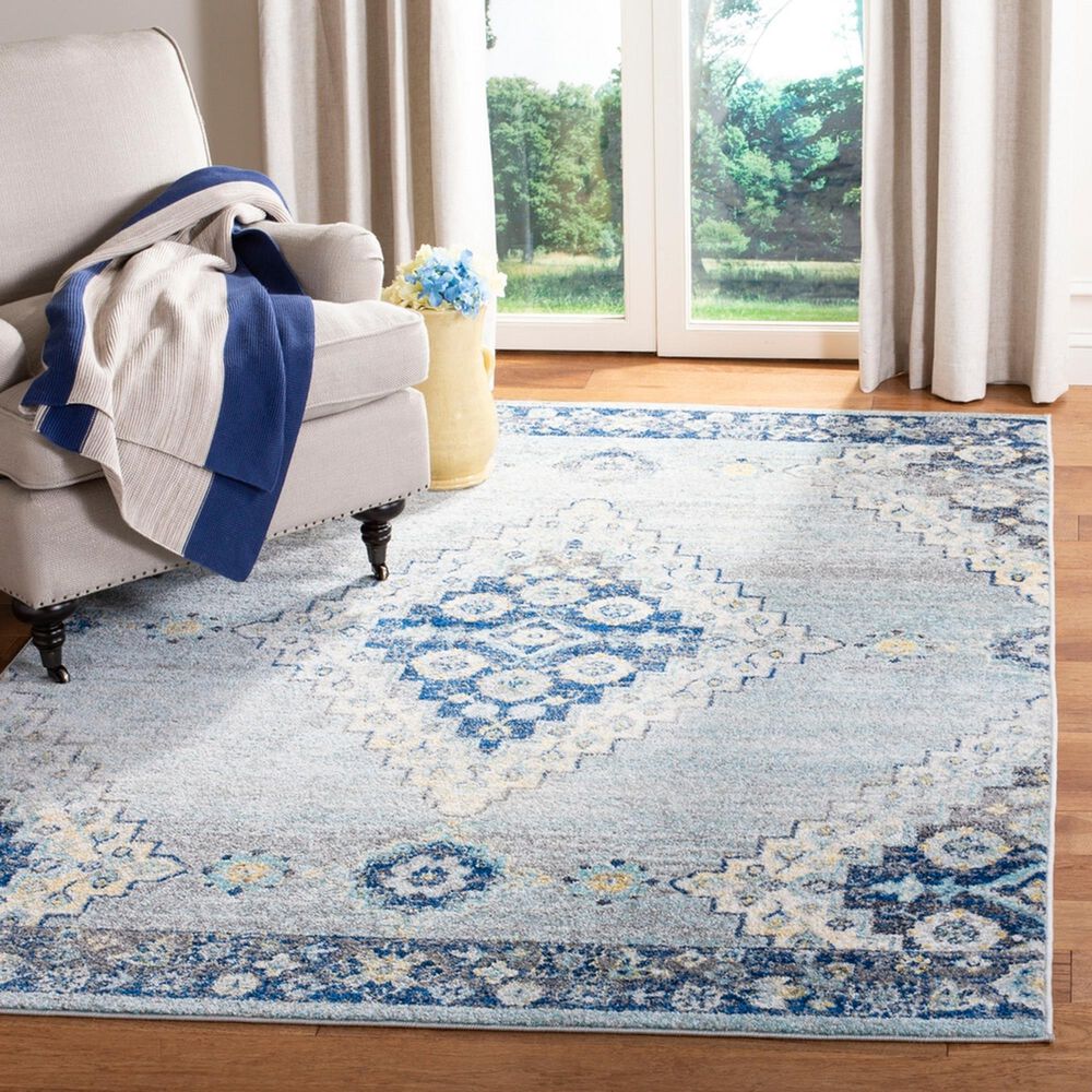 Safavieh Madison MAD615F 4&#39; x 6&#39; Grey and Cream Area Rug, , large