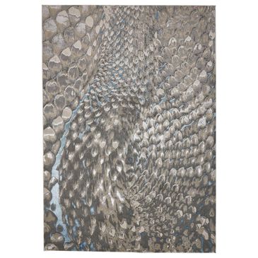 Feizy Azure 5" x 8" Blue and Silver Area Rug, , large