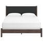 Ashley Pamytta King Upholstered Panel Bed in Rich Brown, , large