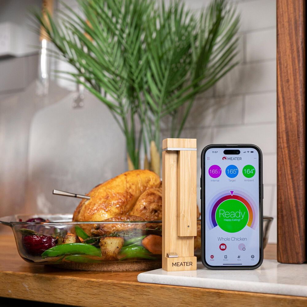 Traeger Grills Pro Wireless Meat Thermometer in Stainless Steel and Honey, , large