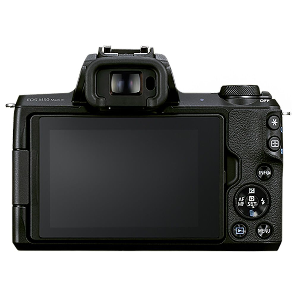 Canon EOS M50 Mark II Mirrorless Camera with EF-M 15-45mm f/3.5-6.3 IS STM Content Creator Kit in Black, , large