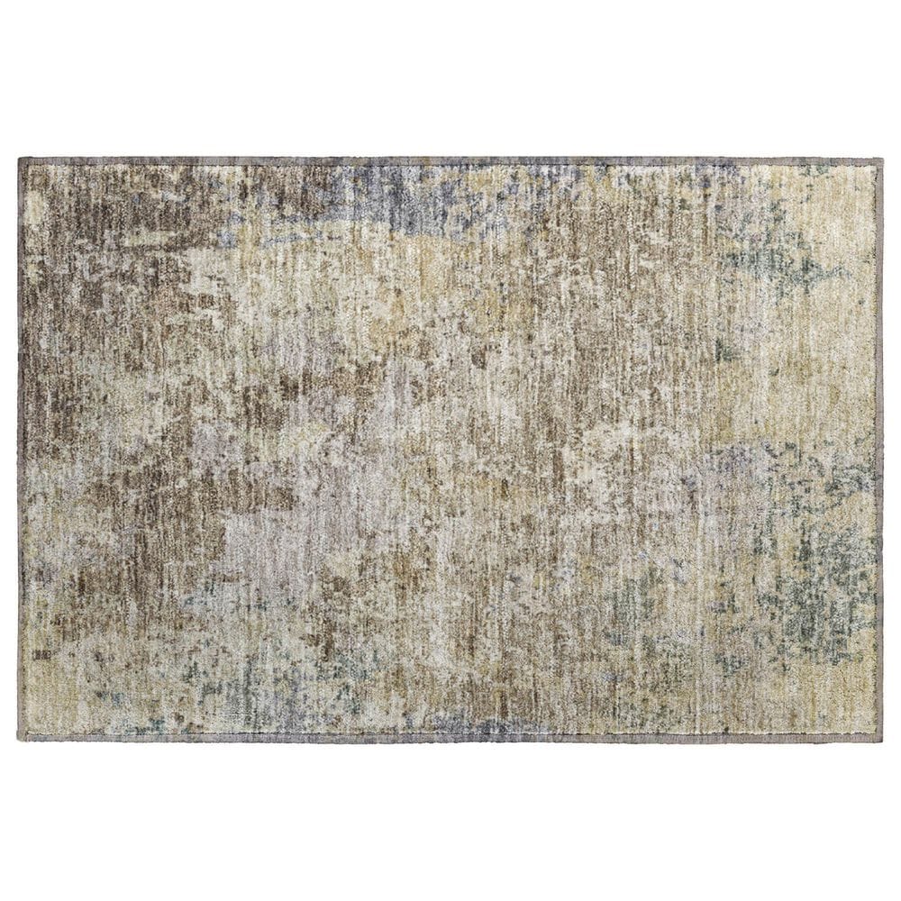 37B Bresca 2"6" x 3"10" Beige Indoor/Outdoor Area Rug, , large