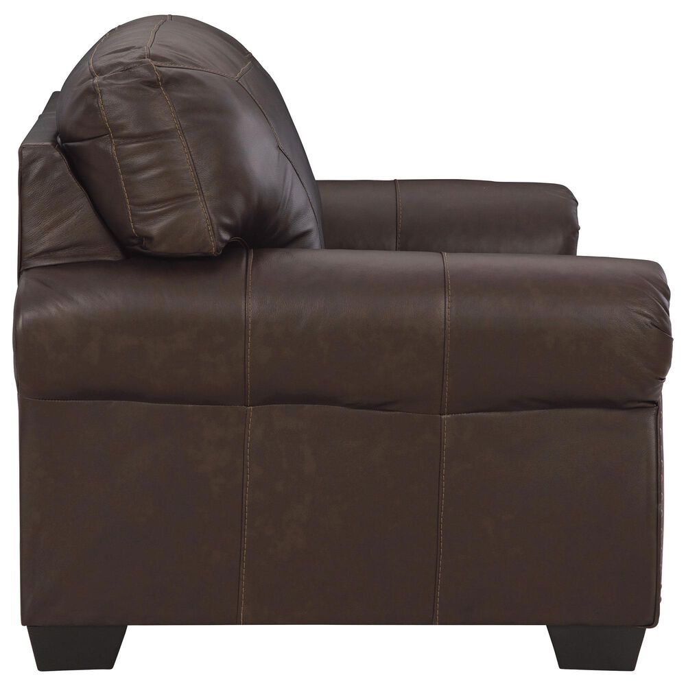 Ashley Colleton Stationary Loveseat in Dark Brown, , large