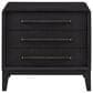 Sterling Timber Elure King Upholstered and Strap Panel Bed with 2 Nightstands in Peppercorn, , large