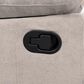 CorLiving Lea Reclining Console Sofa with Cupholders in Beige Fabric, , large